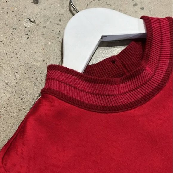 Rag & Bone Letti Radish Pink Jacquard Sleeveless Blouse - Picture 3 of 9